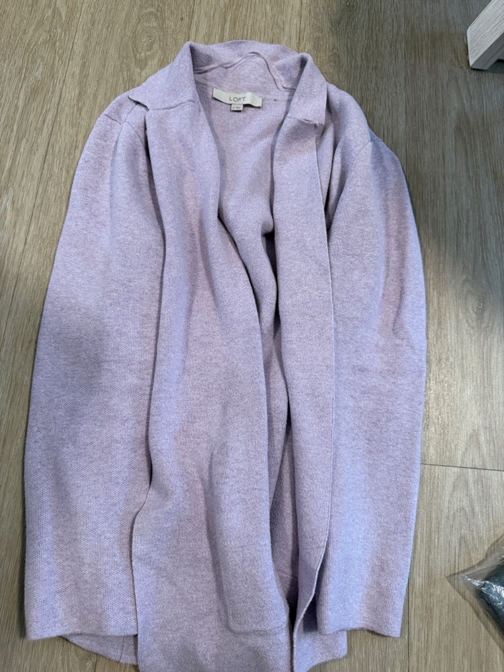 LOFT Lavender Open-Front Women's Cardigan